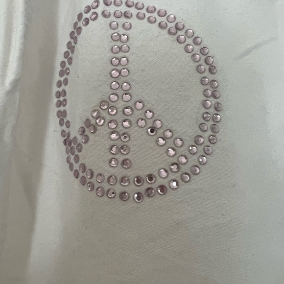 PINK Victoria’s Secret white pajama pants with sequence size xs - Picture 6 of 8